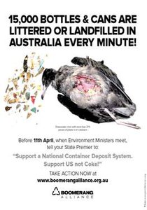 image of Say Yes to the Cash for Containers Deposit Scheme